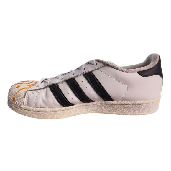 ADIDAS Customized Superstar Low-Top Sneaker Sunflower & Honey Bee Womens SZ 6.5 - Picture 11 of 12